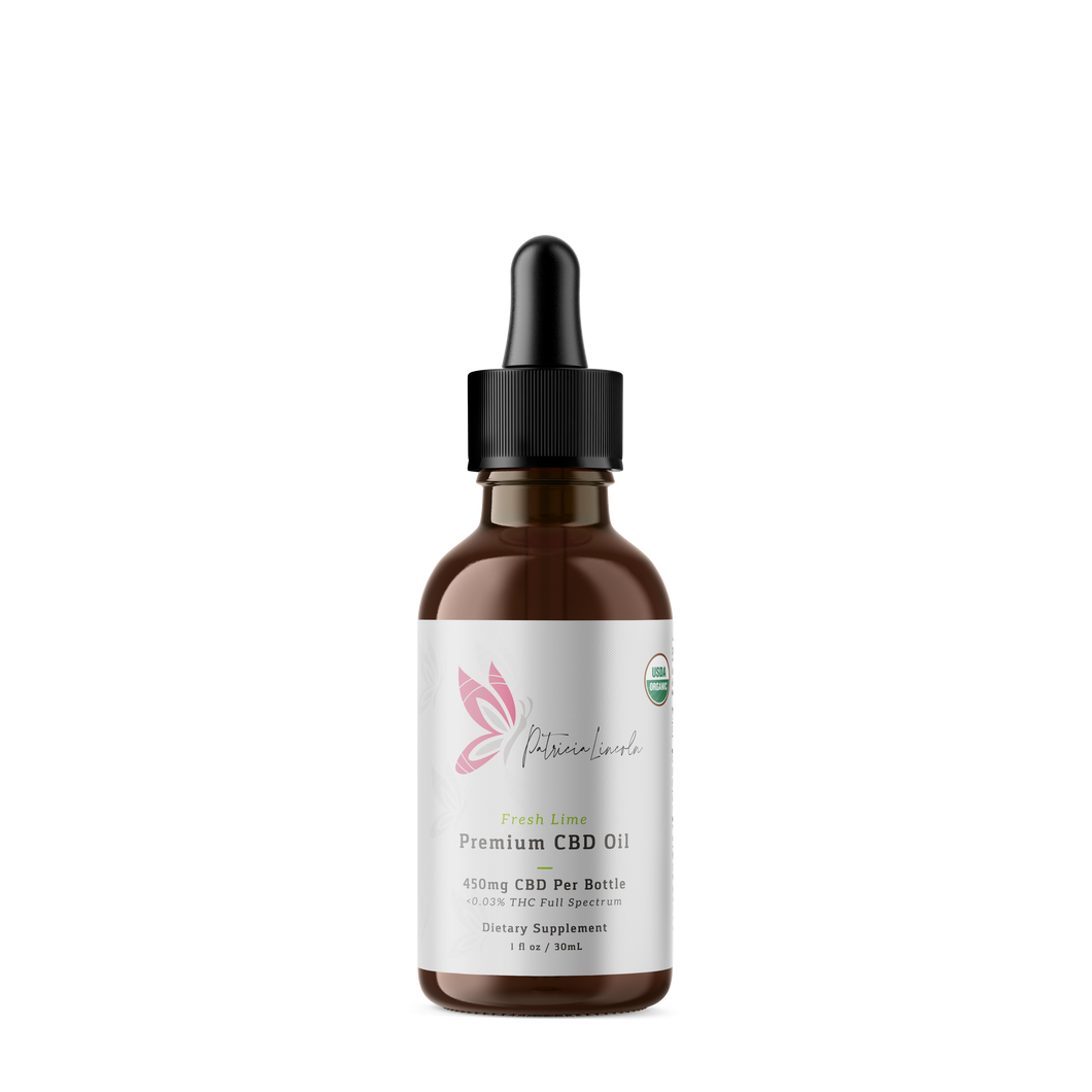 Fresh Lime CBD Tincture Full Spectrum 450 MG