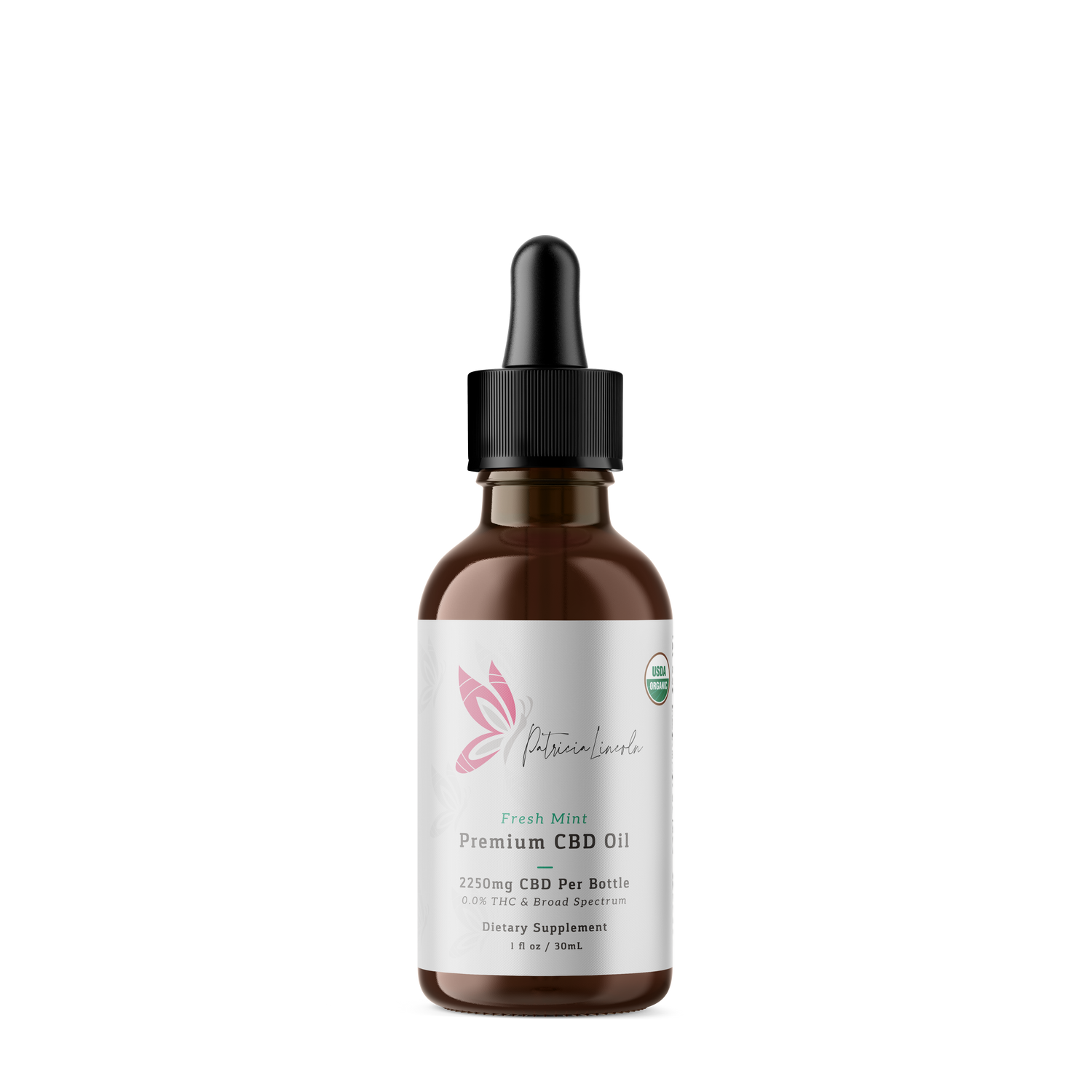 Fresh Mint Tincture CBD Broad Spectrum 2250 MG
